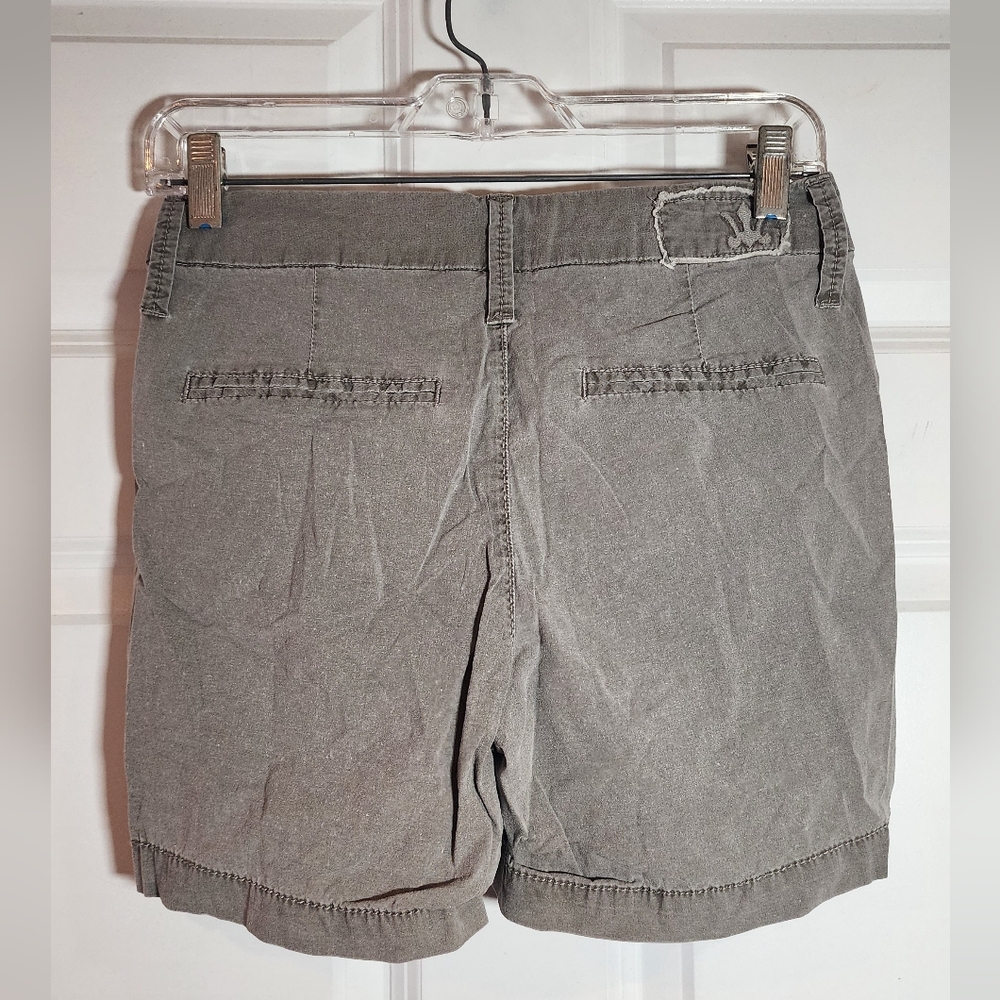 Worn Lightweight Gray Cotton Blend Shorts Size 2 (4.5in Inseam) - Picture 6 of 6
